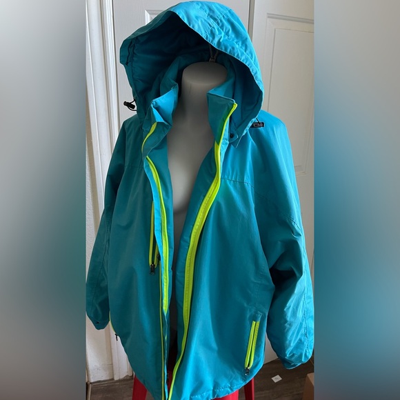 2018 Albuquerque Inter'l Balloon Fiesta Jacket LG Blue Embroidered Carry Me Hood - Picture 3 of 16